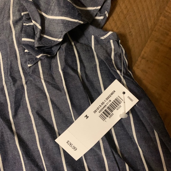 Old Navy Denim Blue Striped Top - Picture 4 of 4